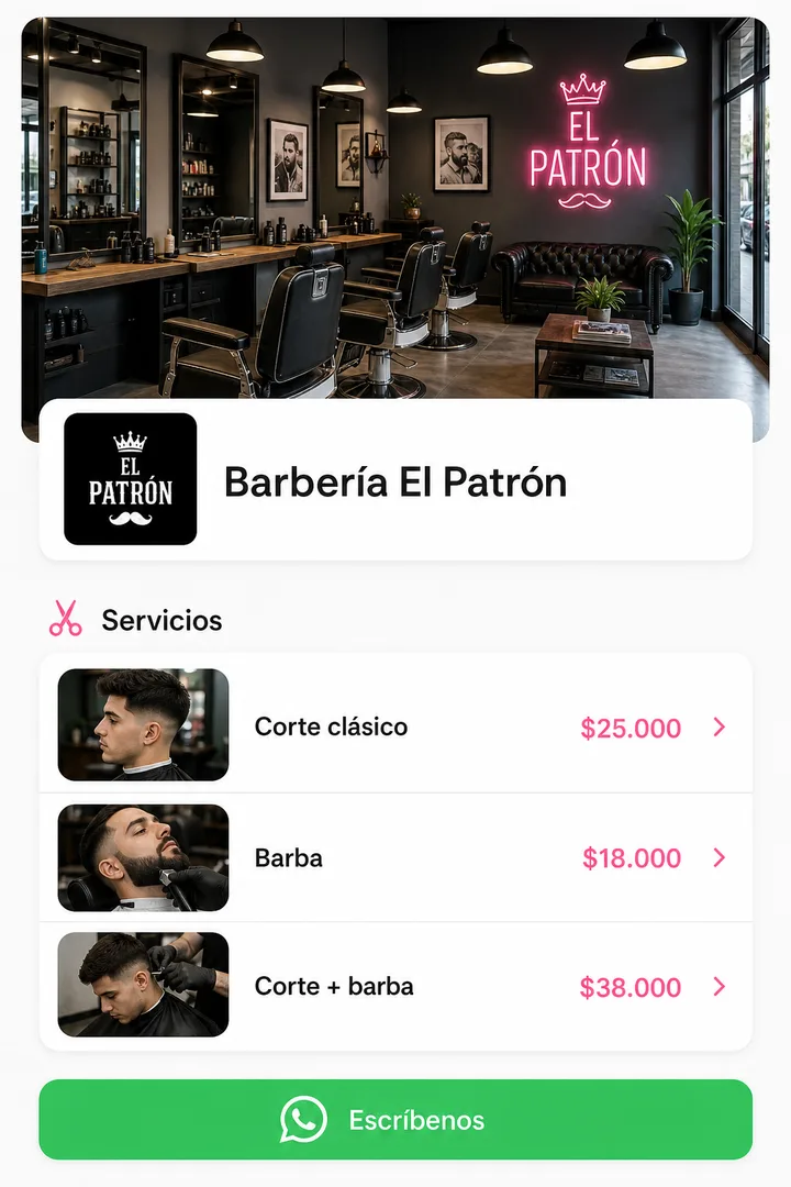 La página de tu negocio